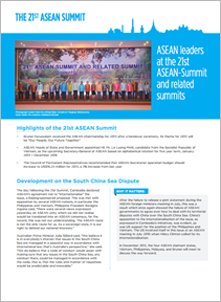 The 21st ASEAN Summit and The East Asia Summit